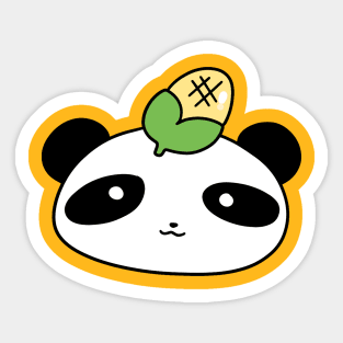 Corn Panda Face Sticker